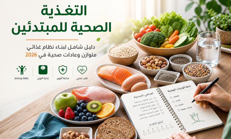 التغذية الصحية للمبتدئين دليل شامل 2026
