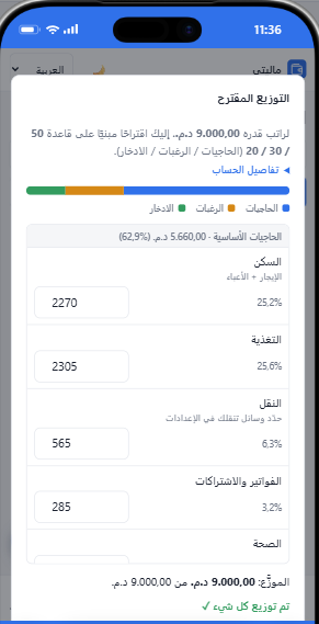 تطبيق تدبير الميزانية